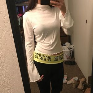 Long sleeve white turtle neck